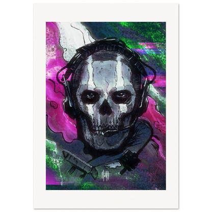 COD MWII - Ghost Fanart -Museum-Quality Matte Paper Poster