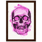 Purple Ink + Watercolour Skull - Wall art