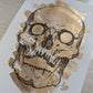 A5 Skull Gold Ink + Watercolour Original Artwork